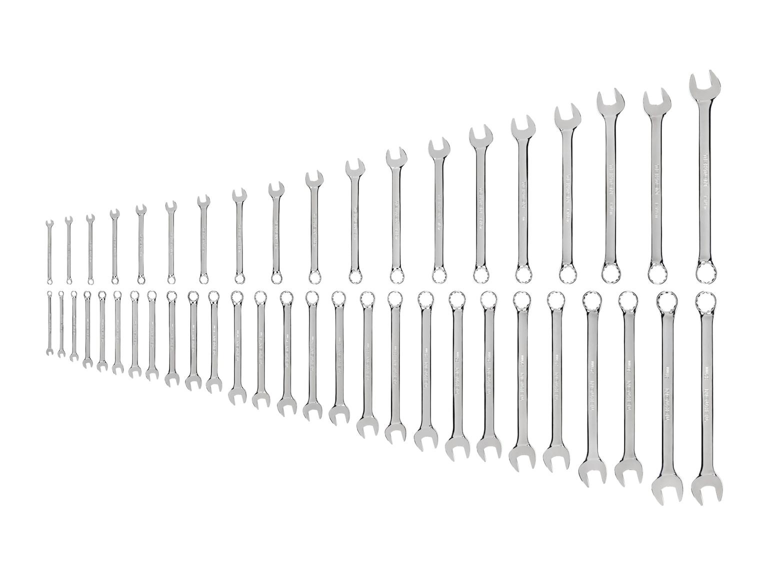 Combination Wrench Set, 46-Piece (1/4 - 1-1/4 in., 6-32 mm)